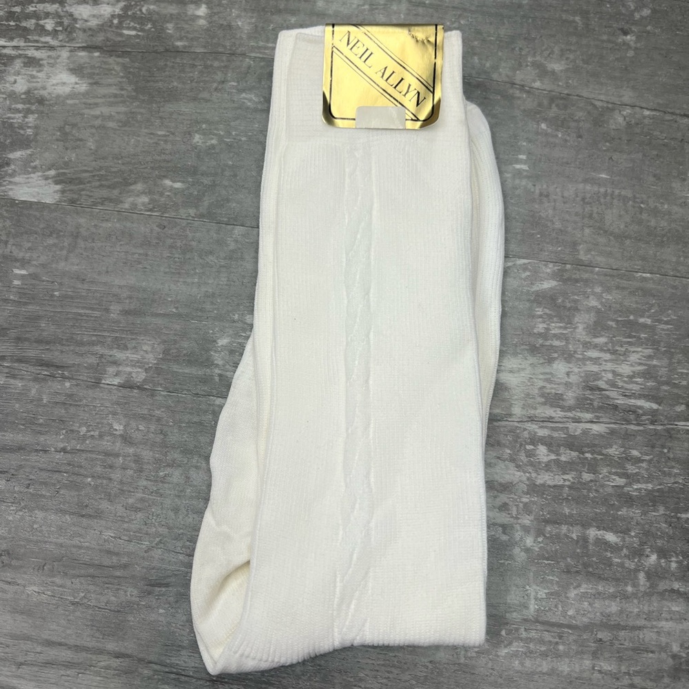 VTG Neil Allyn NWT White Dress Socks